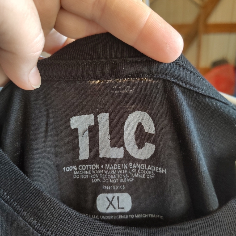 TLC T-Shirt - Black with Colorful Graphic - Picture 3 of 5